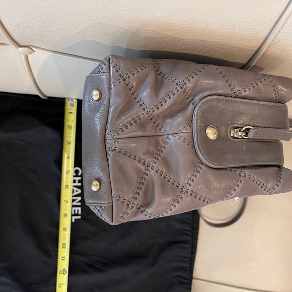 CHANEL Grey Small Zip Shopping Bag 31 CM NWT - Picture 12 of 12